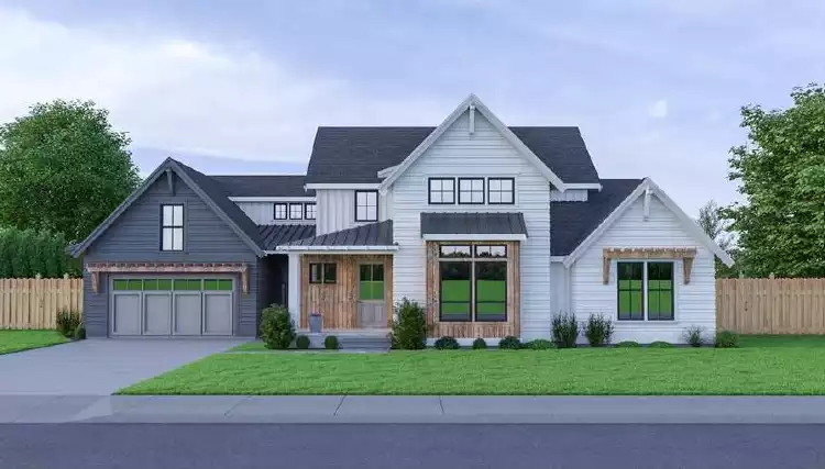 image of modern farmhouse plan 7447