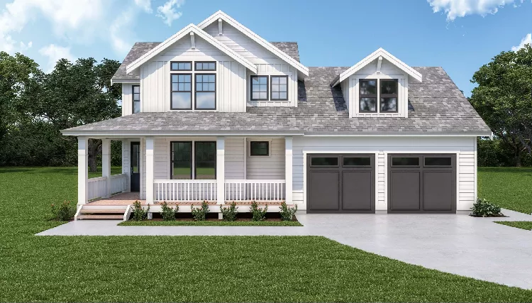 image of modern farmhouse plan 8749