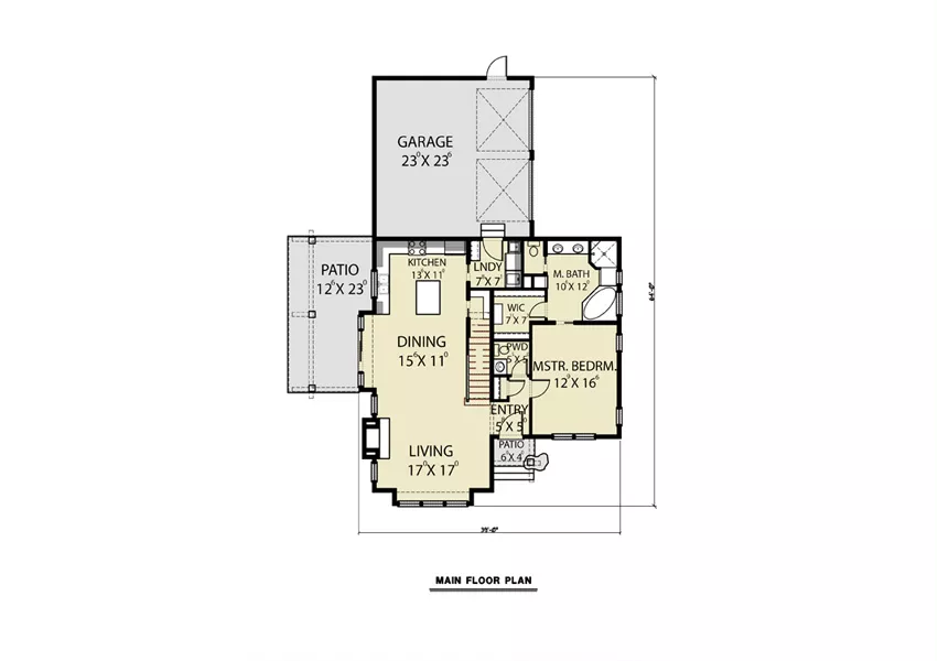 2 Story Modern Farm House Style House Plan 8269 - 8269