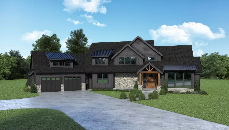 image of 2 story country house plan 3175