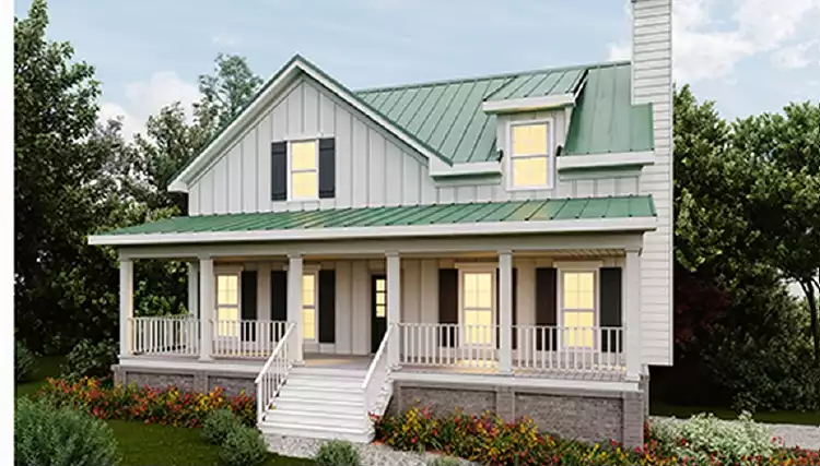 image of affordable modern farmhouse plan 1241