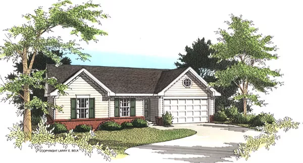 image of traditional house plan 8395