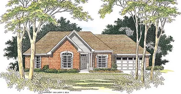 image of traditional house plan 8398