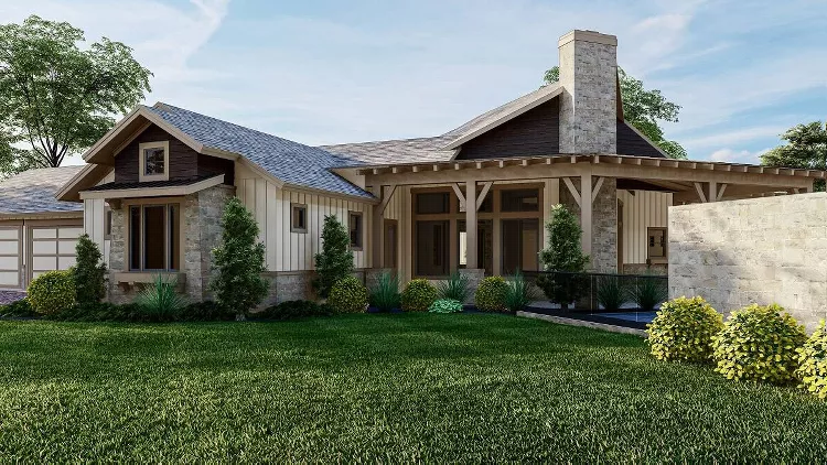 Sierra Vista Luxury Rustic Modern Farmhouse Style House Plan 9769