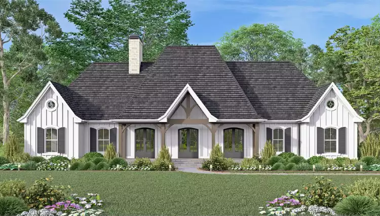 image of farmhouse plan 9896