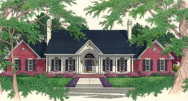 image of traditional house plan 5277