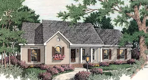 image of small cottage house plan 5139