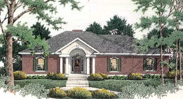 image of traditional house plan 5229