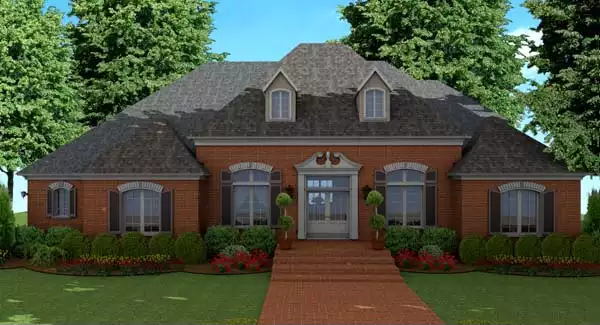 image of 2 story traditional house plan 5609