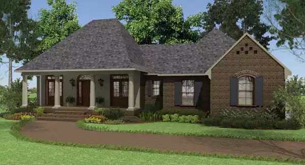 image of traditional house plan 5614