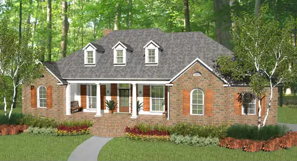 image of affordable country house plan 7013