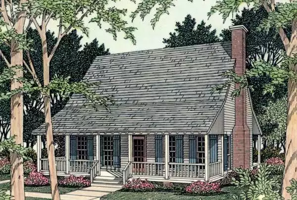 image of lake house plan 3460