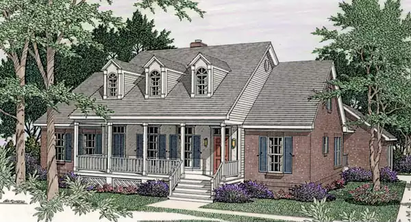 image of side entry garage house plan 3467