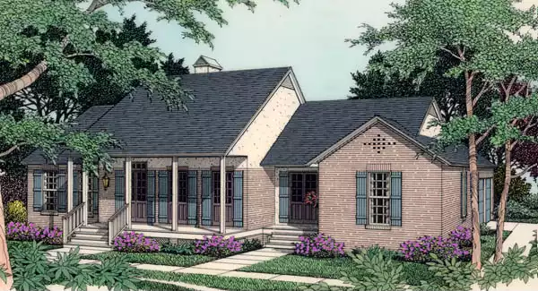 image of small cottage house plan 3480