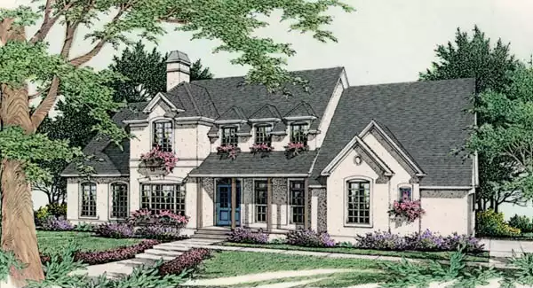 image of traditional house plan 3487