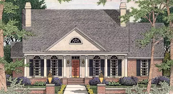 image of small country house plan 3499