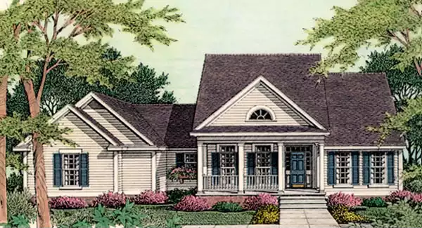 image of traditional house plan 3500