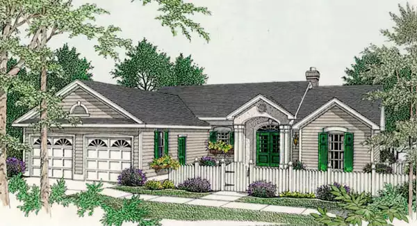 image of small traditional house plan 3518