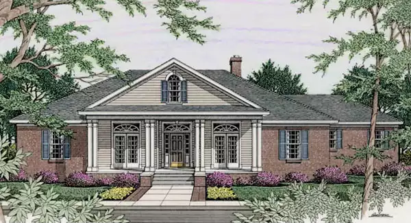 image of traditional house plan 3521