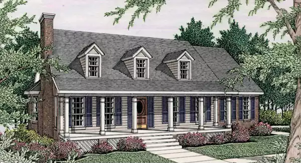 image of small traditional house plan 3528