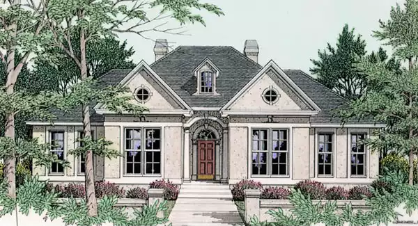 image of traditional house plan 3540