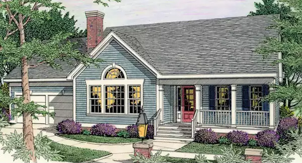 image of affordable country house plan 3624