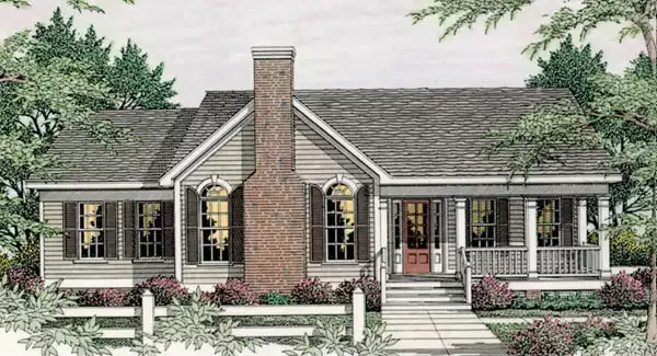 image of small traditional house plan 3625