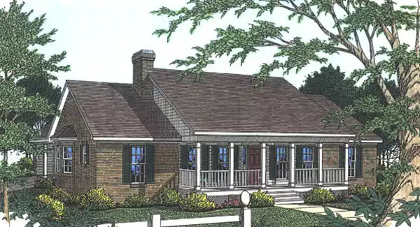 image of small traditional house plan 3630