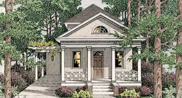 image of traditional house plan 3638