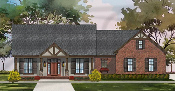 image of traditional house plan 9787