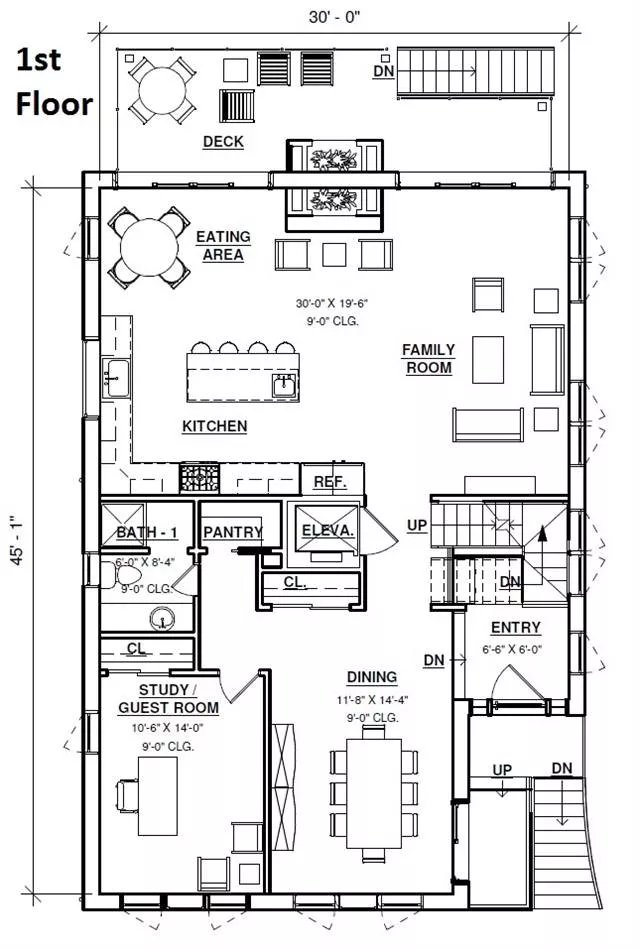 1st Floor Plan