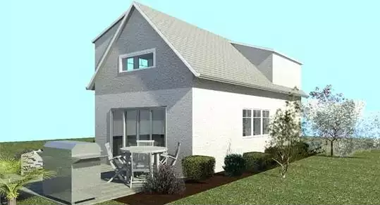 image of modern house plan 4300
