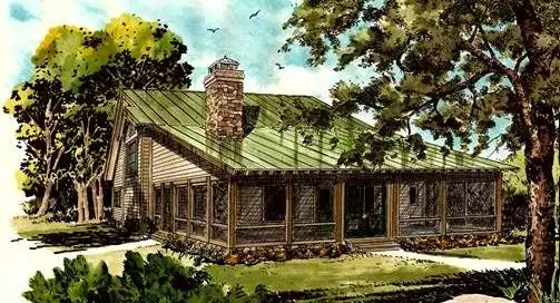 image of small traditional house plan 2200