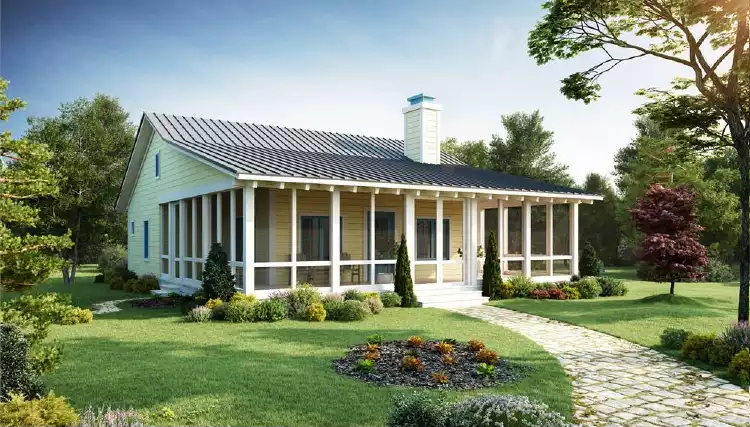 image of country house plan 2201