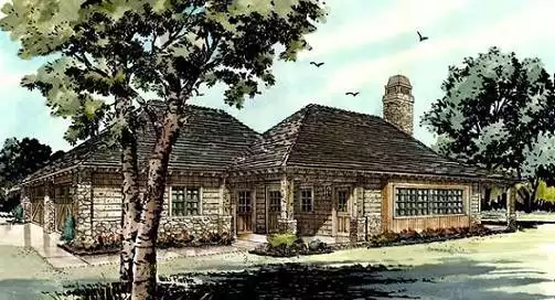 image of traditional house plan 3154