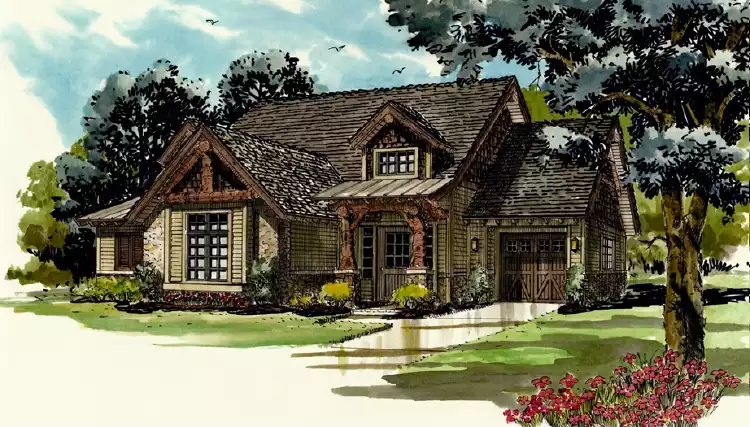 image of 2 story traditional house plan 3136