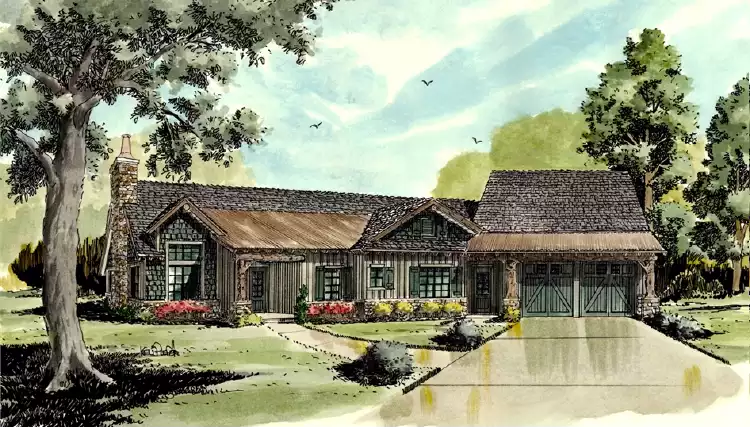 image of lake house plan 3148