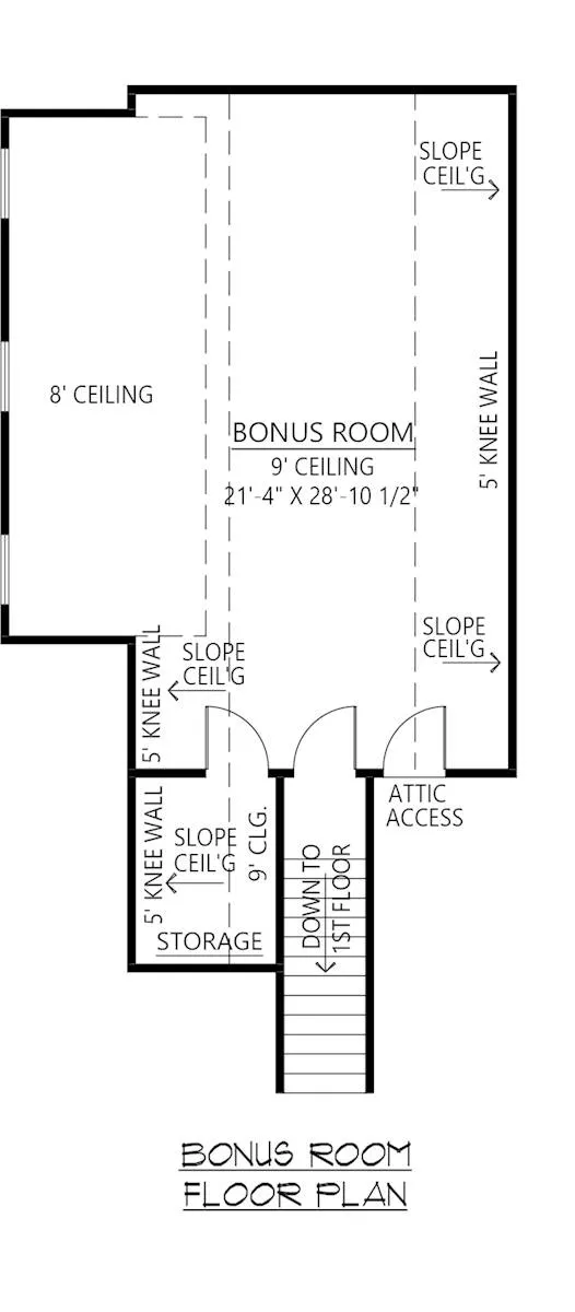 Bonus Room Floor Plan