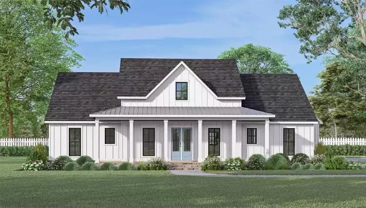 image of farmhouse plan 9657