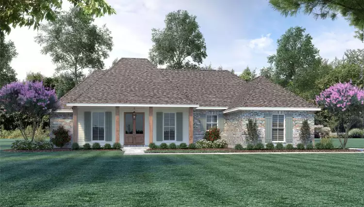 image of single story traditional house plan 9331