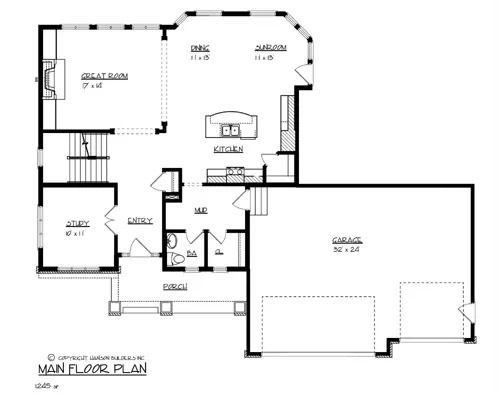 The Canadian 1702 - 4 Bedrooms and 2.5 Baths | The House Designers - 1702