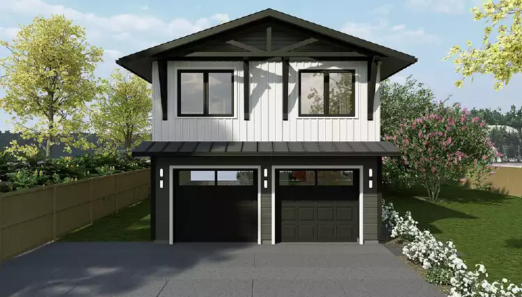 image of garage house plan 9039