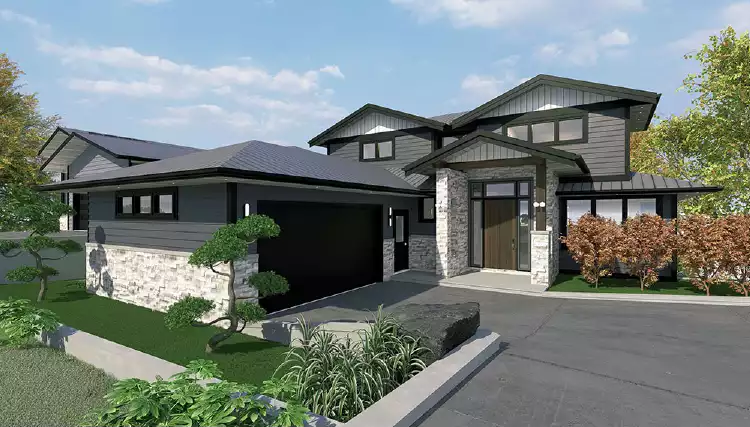 image of affordable contemporary house plan 9117