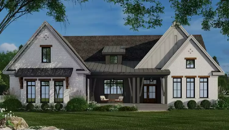 image of modern farmhouse plan 4641