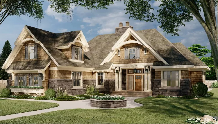 image of four bedroom house plan 9718