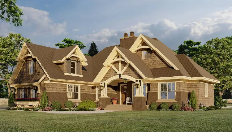 image of four bedroom house plan 9719