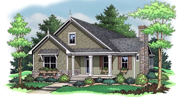 image of cottage house plan 9685