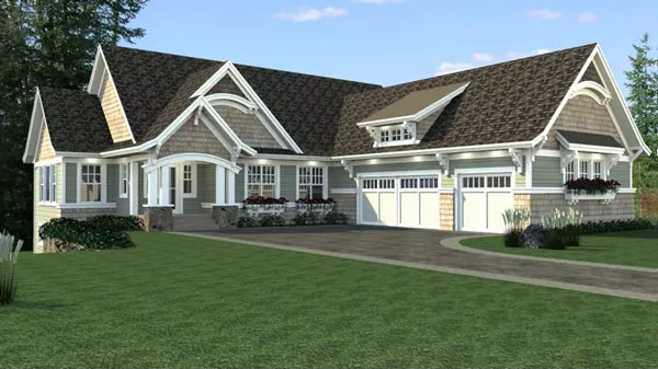 image of large traditional house plan 9682