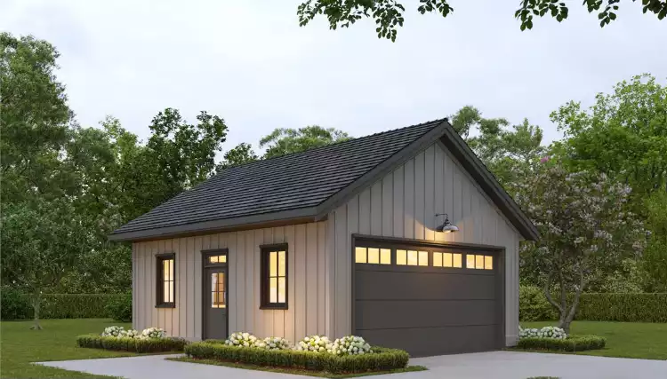 image of small craftsman house plans with garage plan 10123