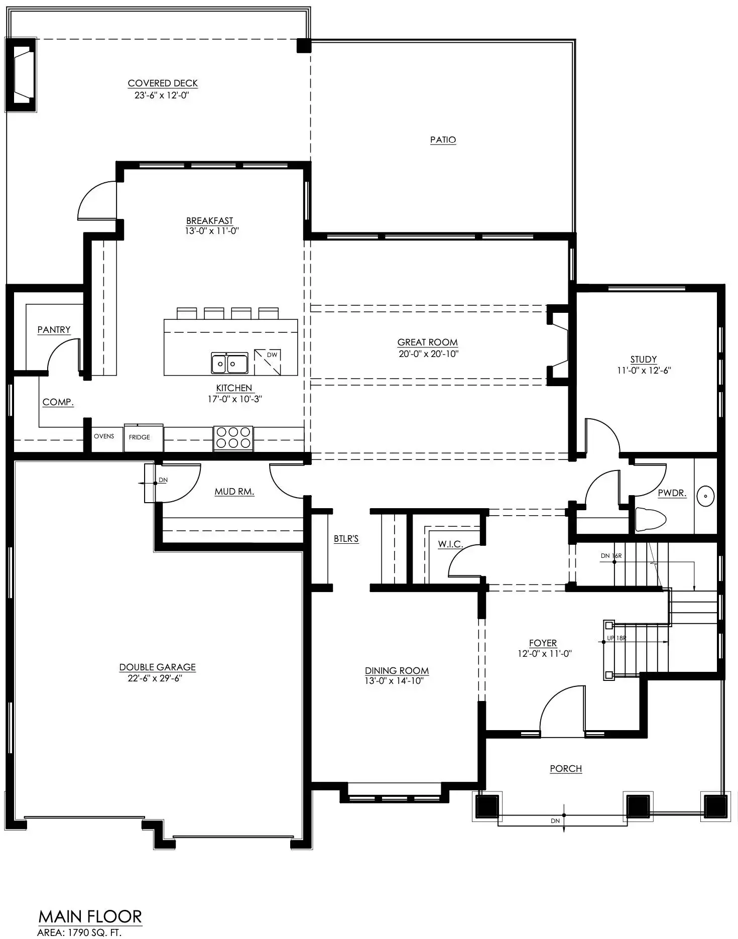 4 Bedroom Traditional Style House Plan 6666 Perth - 6666